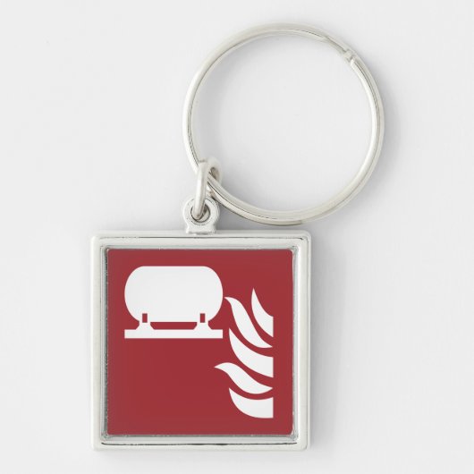 固定式消火器設置安全標識 キーホルダー (正面)