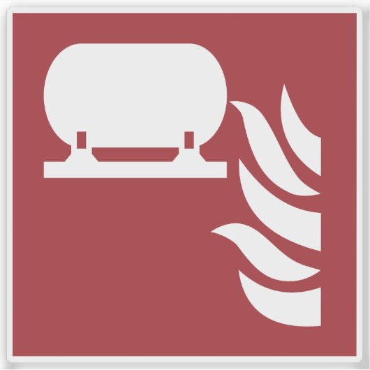 固定式消火器設置安全標識 シール (正面)