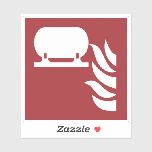 固定式消火器設置安全標識 シール (シート)