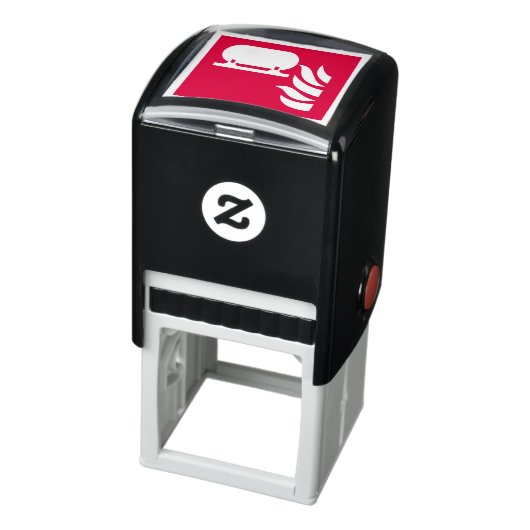 固定式消火器設置安全標識 セルフインキングスタンプ (商品)