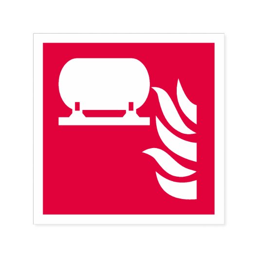 固定式消火器設置安全標識 セルフインキングスタンプ (デザイン)