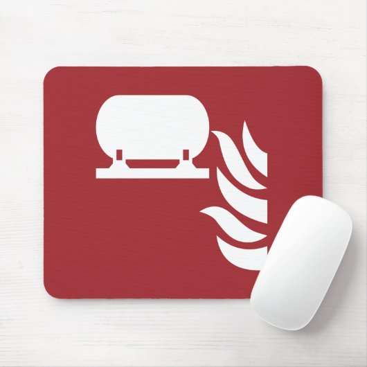 固定式消火器設置安全標識 マウスパッド (マウス)