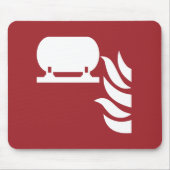 固定式消火器設置安全標識 マウスパッド (正面)
