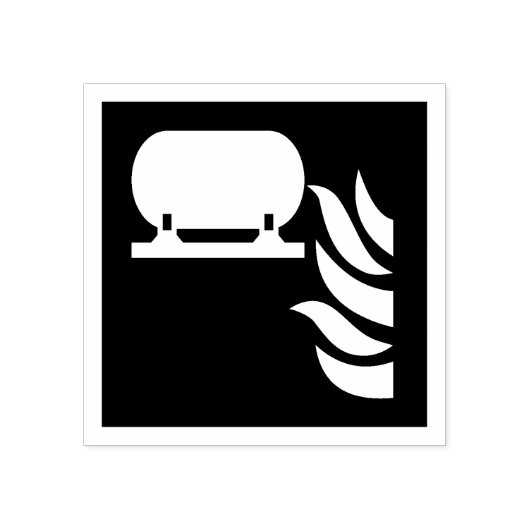 固定式消火器設置安全標識 ラバースタンプ (インプリント)