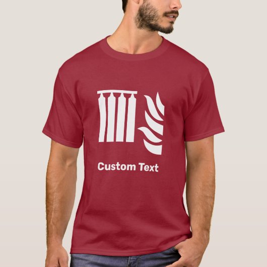 固定消火バッテリー安全標識 Tシャツ (正面)