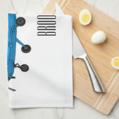 固定翼航空機の漫画イラストレーション キッチンタオル (四つ折り)