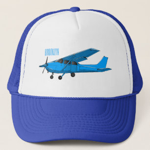 固定翼航空機の漫画イラストレーション キャップ