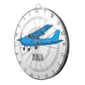 固定翼航空機の漫画イラストレーション ダーツボード (正面右)