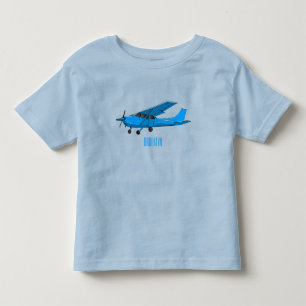 固定翼航空機の漫画イラストレーション トドラーTシャツ