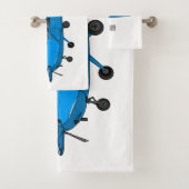 固定翼航空機の漫画イラストレーション バスタオルセット (インサイチュ)