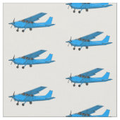 固定翼航空機の漫画イラストレーション ファブリック (クローズアップ)