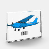 固定翼航空機の漫画イラストレーション フォトブロック (左)