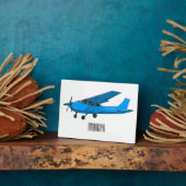 固定翼航空機の漫画イラストレーション フォトプラーク (側面)