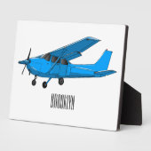 固定翼航空機の漫画イラストレーション フォトプラーク (側面)