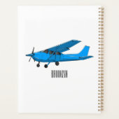 固定翼航空機の漫画イラストレーション プランナー手帳 (裏面)