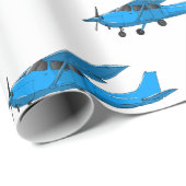 固定翼航空機の漫画イラストレーション ラッピングペーパー (ロールコーナー)