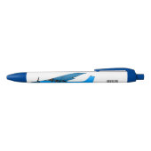 固定翼航空機の漫画イラストレーション 黒ボールペン (トップ)