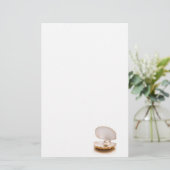 固定、カスタマイズ可能、固定真珠 便箋 (スタンド正面)