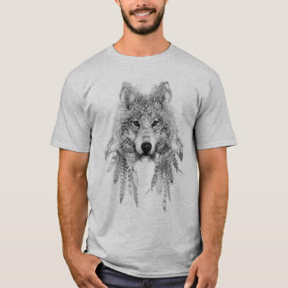 固有の服装のTシャツのオオカミ Tシャツ