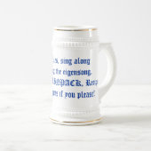 固有値飲料タンカード ビールジョッキ (正面右)