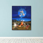 国々に平和を広める キャンバスプリント (インサイチュ (ウッドフロア))