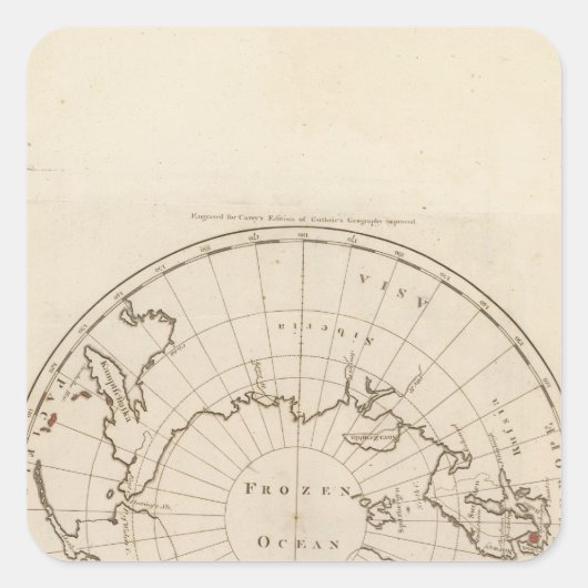 国々は北極に位置する スクエアシール (正面)