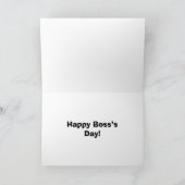 国おもしろいボスの日のグリーティングカード カード (内部)