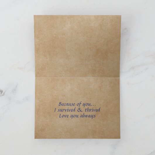 国かわいらしスタイル(ハート付き)母のデイカード シーズンカード (内部)