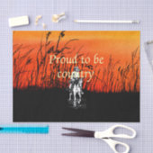 国があること誇りを持ったなティー 薄葉紙 (クラフト)