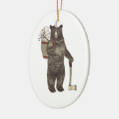 国くまのクリスマス セラミックオーナメント (左)