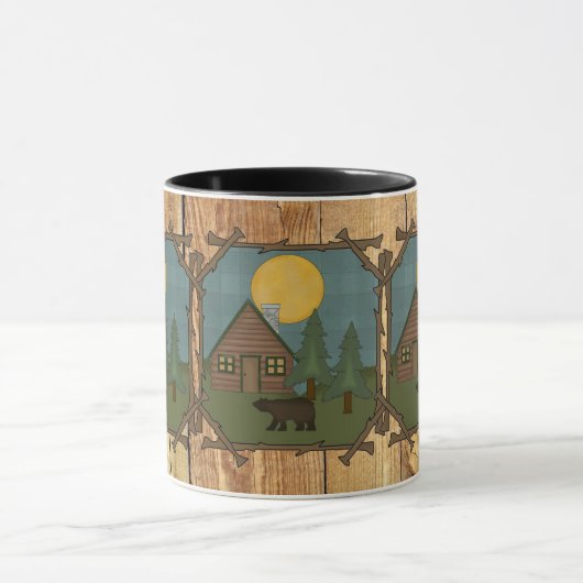 国くまの小屋のおもしろいのコーヒー・マグ マグカップ (中央)