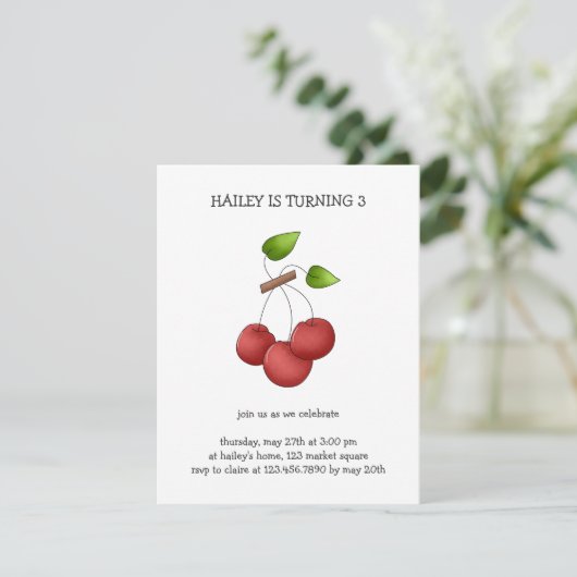 国さくらんぼ·さくらんぼ 招待状 (スタンド正面)