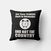 国ではなく11月に時計を戻しなさい クッション (裏面)