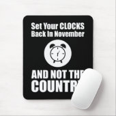 国ではなく11月に時計を戻しなさい マウスパッド (マウス)