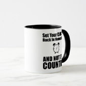 国ではなく11月に時計を戻しなさい マグカップ (正面右)