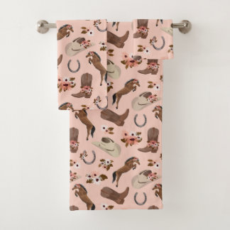 国とフローラピンク バスタオルセット