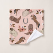 国とフローラピンク バスタオルセット (ウォッシュタオル)