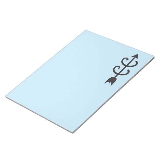 国と国の矢印の記号 ノートパッド (アングル)