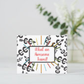 国と国を横断する素晴らしチームポストカード ポストカード (スタンド正面)