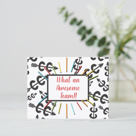 国と国を横断する素晴らしチームポストカード ポストカード (スタンド正面)