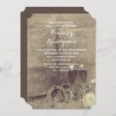 国と素朴ブライダルシャワー 招待状 (正面/裏面)