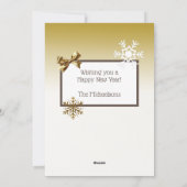 国と西カウボーイブーツのクリスマスカード シーズンカード (裏面)