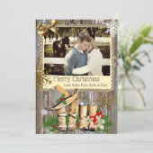 国と西カウボーイブーツのクリスマスカード シーズンカード (スタンド正面)