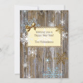 国と西カウボーイブーツのクリスマスカード シーズンカード (裏面)