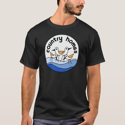 国によってはロゴが家へ帰ります Tシャツ (正面)