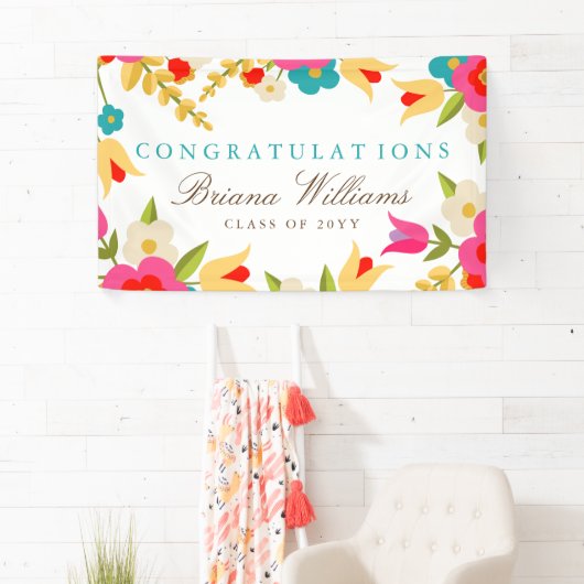 国によっては卒業が開花します 横断幕 (インサイチュ)