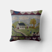 国によって引っ掛けられる敷物の枕 クッション (裏面)