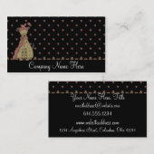 国によって服を着せられるブラウン犬の名刺 名刺 (正面/裏面)