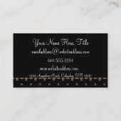 国によって服を着せられる白い猫の名刺 名刺 (裏面)