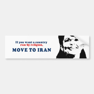 国にイランに宗教移動によって走ってほしければ バンパーステッカー